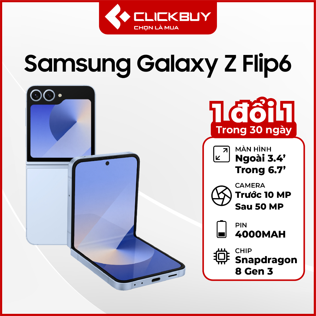Điện thoại Samsung Galaxy Z Flip 6 Chính Hãng | Shopee Việt Nam