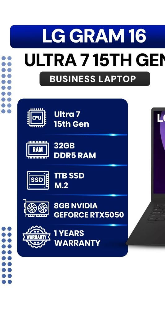 LG Gram Ultra 7 15 Gen 16" Engineering Lightweight Ai Laptop 32GB RAM 8400Mhz 1TB SSD 18GB + 8GB RTX5050 1 Year Warranty | Shopee Malaysia