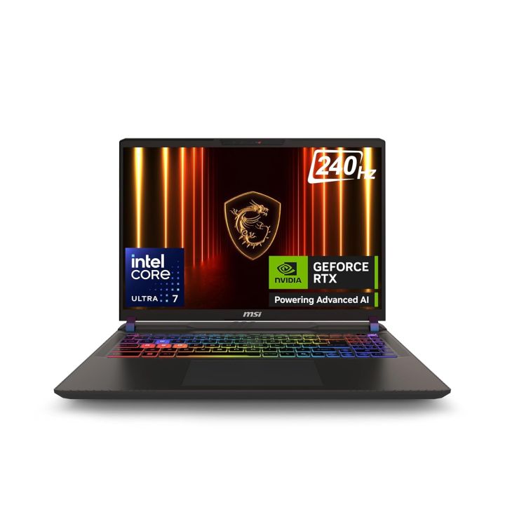MSI Vector 16, Intel Series 2 Core Ultra 7 255HX, 41cm QHD+ 240Hz Gaming Laptop (16GB/1TB NVMe SSD/Windows 11 Home/NVIDIA GeForce RTX 5070 Ti, GDDR7 12GB/Cosmos Gray/2.7Kg) A2XWHG-443IN | Lazada Malaysia