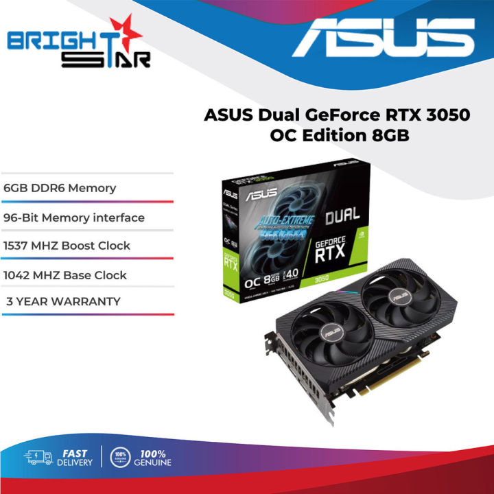 ASUS Dual GeForce RTX 3050 OC Edition 6GB | Lazada Malaysia