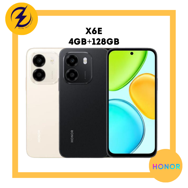 HONOR X6e (4GB RAM+128GB ROM) | 7500mAh | IP64 | MediaTek Helio G81 Ultra-READY STOCK