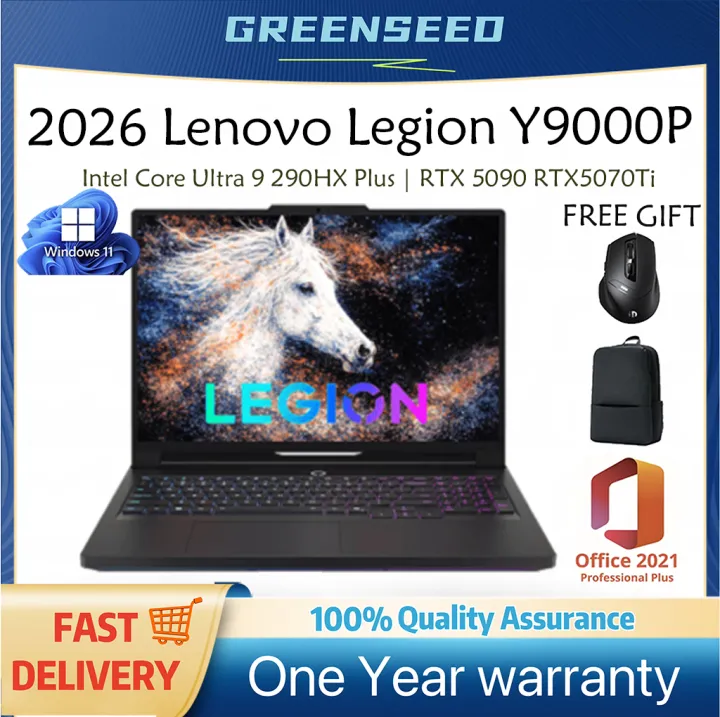 2026 Lenovo Legion Y9000P AI Gaming Laptop| Intel Core Ultra 9 290HX Plus | RTX 5090 RTX5070Ti | 16" 2.5K 240Hz OLED creen Notebook | Lenovo Legion Y9000P Laptop|Lenovo Laptop|