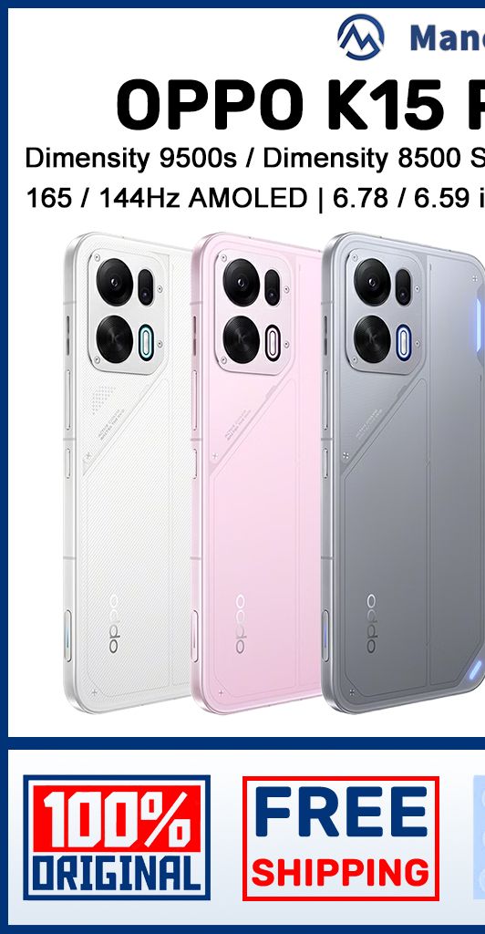 OPPO K15 Pro+ / OPPO K15 Pro | Dimensity 9500s / Dimensity 8500 Super | 8000 mAh / 7500 mAh | 100W / 80W Fast Chaging | Shopee Malaysia