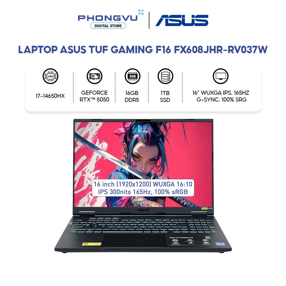 Laptop Asus TUF Gaming F16 i7-14650HX - RAM 16GB - 1TB SSD - RTX 5050 - Bảo hành 24 tháng | Shopee Việt Nam