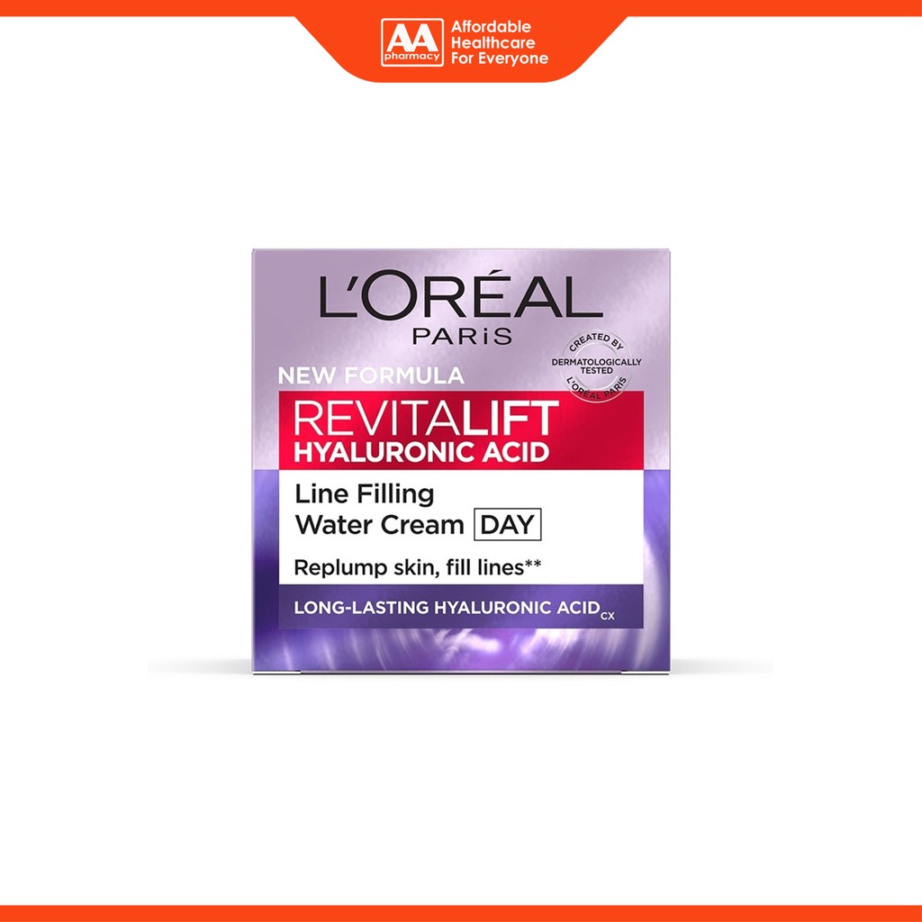 L'Oréal Paris RevitaLift Hyaluronic Acid Line Filling Water Cream - Day (50ml) | Shopee Malaysia