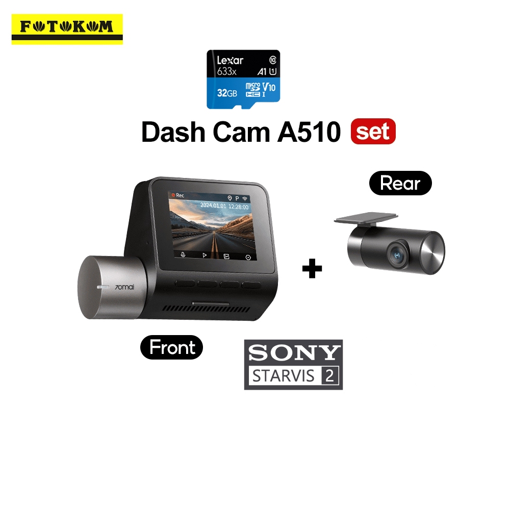 70mai A510 Dashcam +32GB | Shopee Malaysia