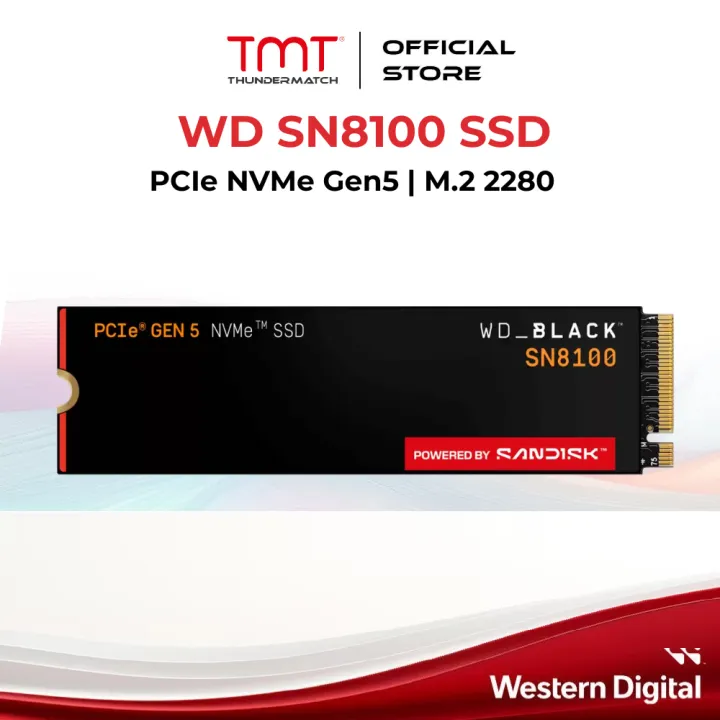 WD BLACK SN8100 PCIe NVMe Gen5 M.2 2280 SSD | Lazada Malaysia