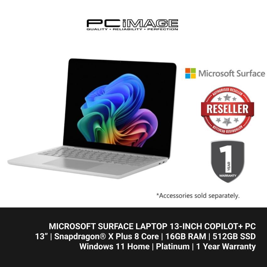 Microsoft Surface Laptop 13-inch Copilot+ PC 13" touchscreen Snapdragon® X Plus 8Core 16GB Memory 512GB SSD | Shopee Malaysia