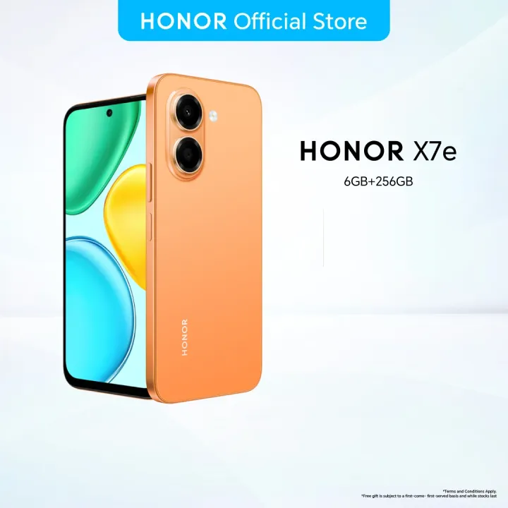 HONOR X7e Smartphone 12(6+6)GB+256GB 7,500mAh Battery | SGS Premium Performance Certification | IP64 Water & Dust Resist | Lazada Malaysia