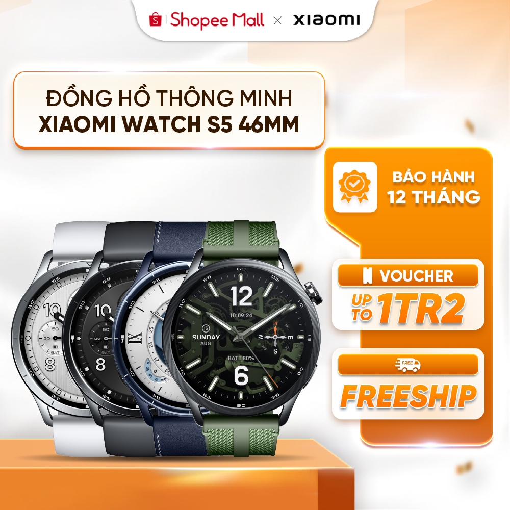 Đồng hồ thông minh Xiaomi Watch S5 46mm - Màn hình AMOLED 1.48” - Pin 815mAh | Shopee Việt Nam
