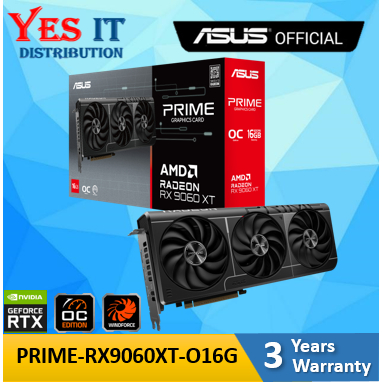 ASUS Prime Radeon™ RX 9060 XT 16GB GDDR6 OC Edition / PCI Express 5.0 | Shopee Malaysia