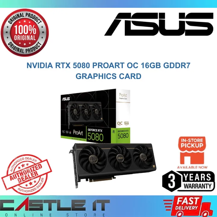 ASUS NVIDIA RTX 5080 PROART OC 16GB GDDR7 Graphics Card | Lazada Malaysia