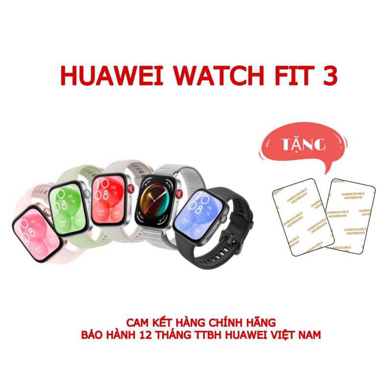 Đồng hồ thông minh Huawei Watch Fit 3 - CHÍNH HÃNG VIỆT NAM | Shopee Việt Nam
