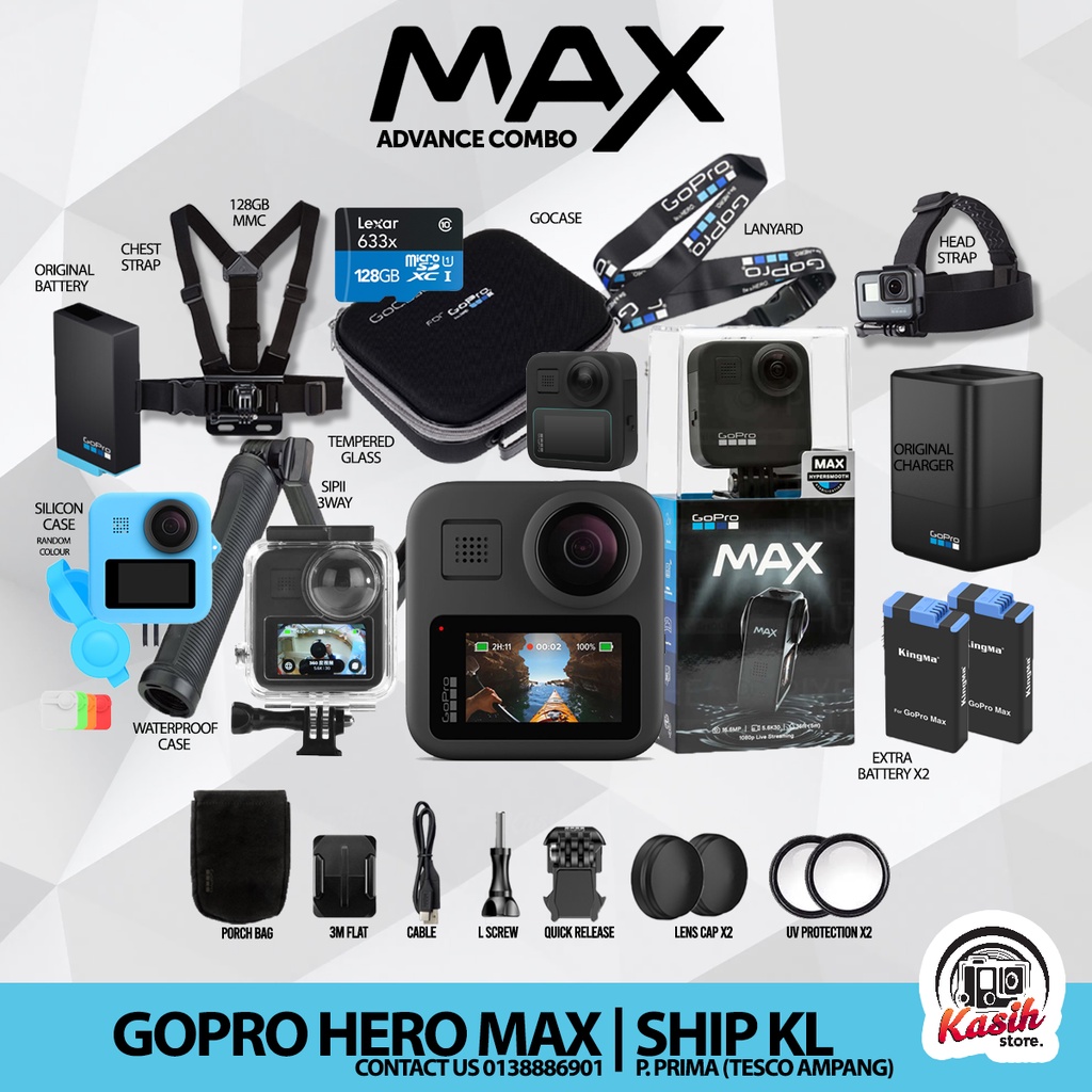 GoPro Hero Max 360 Degree Action Camera -1 Year Warranty [READY STOCK]