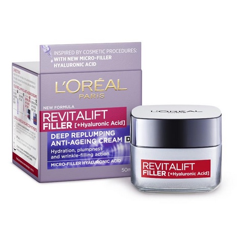 L'Oreal Paris Revitalift Filler [HA] Day Cream (50ml) OR Night Cream (50ml) OR Eye Care (15ml) For Age 40+ | Shopee Malaysia