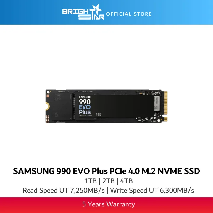 SAMSUNG 990 EVO Plus PCIe 4.0 M.2 NVMe SSD - 1TB/2TB/4TB | Lazada Malaysia