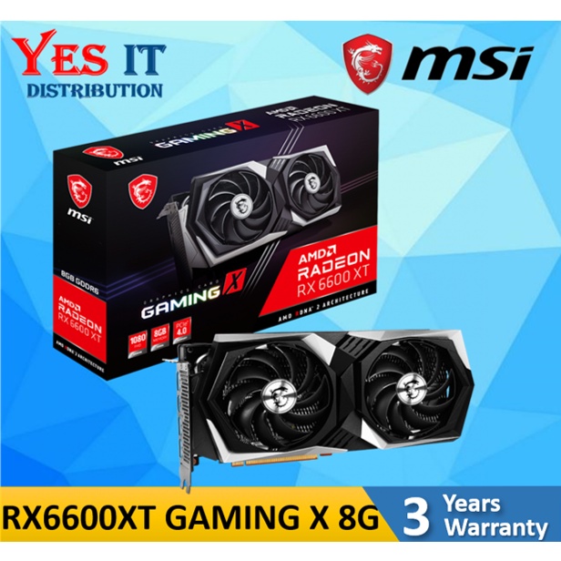 MSI Radeon RX 6600 XT GAMING X 8G GDDR6 GRAPHIC CARD | Shopee Malaysia