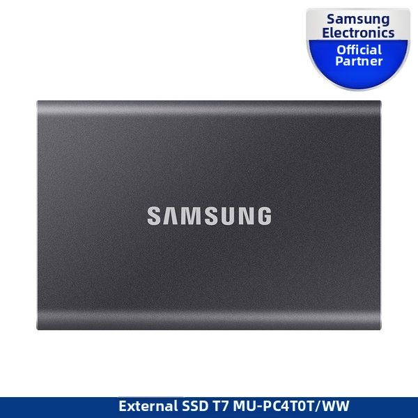 Samsung | Samsung Electronics Official Certified Portable External Ssd T7 4Tb (Genuine Product) Mu-Pc4T0T/Ww