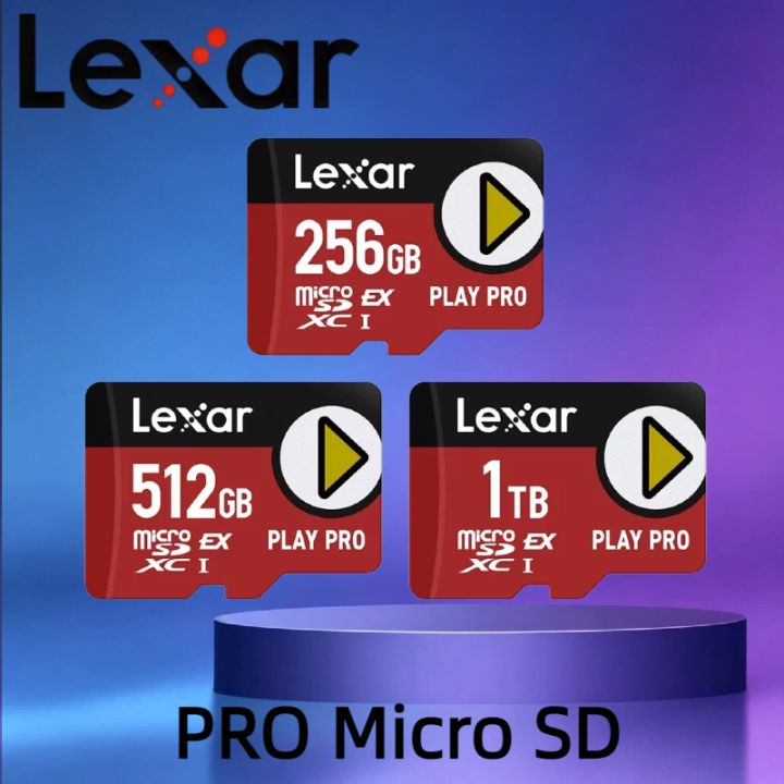 Lexar | Lexar PLAY PRO micro TF SDXC Express Card for Switch Tablet TF Card 256GB 1TB Max 900Mb/s V30 U3 C10 Micro SD Card Memory Card