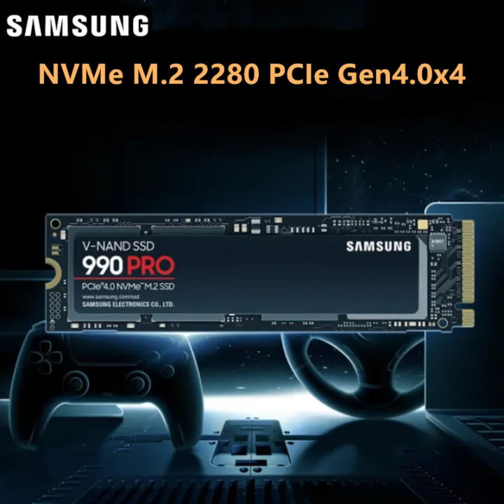 Samsung | Samsung 990 PRO SSD 1TB PCIe 4.0 M.2 2280 Internal Solid State Hard Drive Read Speeds Up to 7450 MB/s for High End Computing