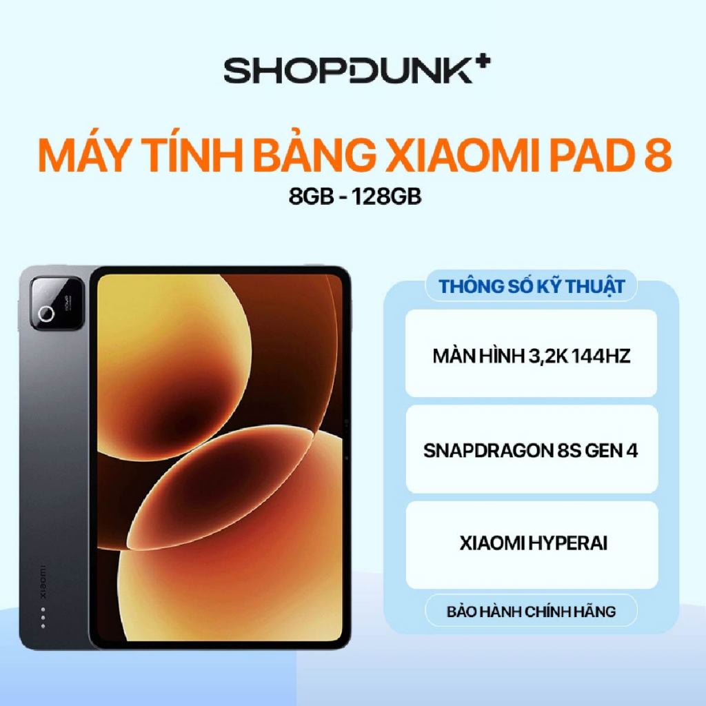 Máy Tính Bảng Xiaomi Pad 8 8GB 128GB Chính Hãng | Shopee Việt Nam