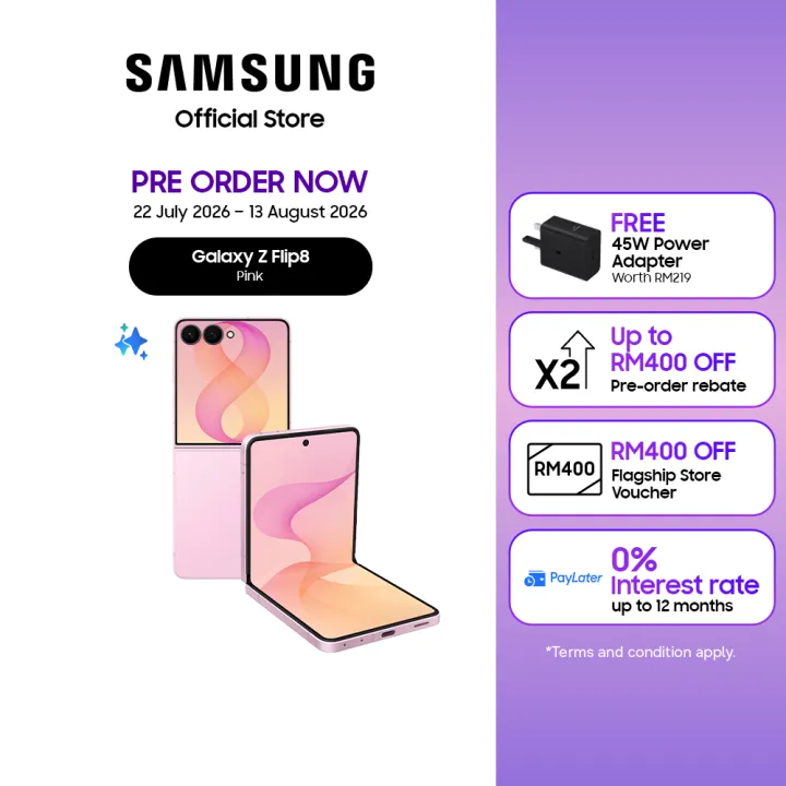 [PRE-ORDER] SAMSUNG Galaxy Z Flip 8 [EST DEL FROM 10 AUG 2026 ONWARDS]
