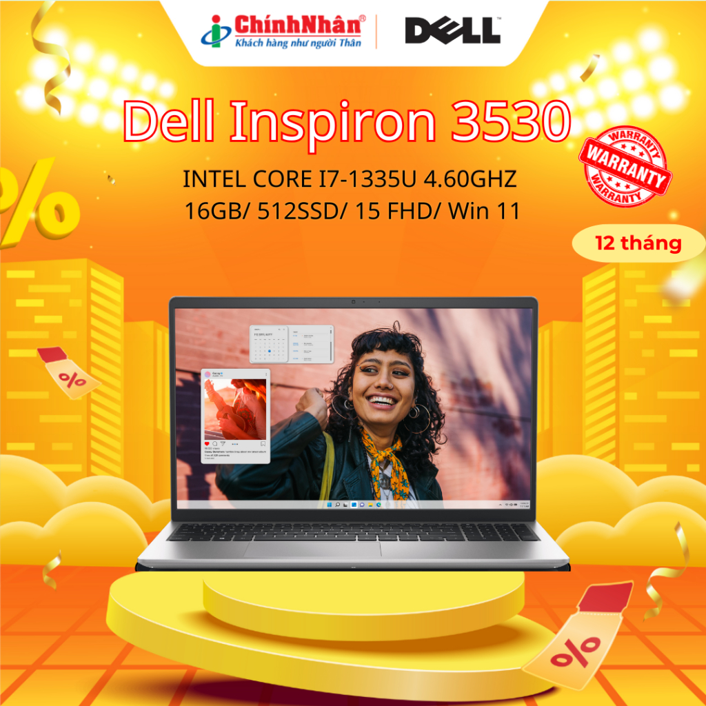 Laptop Dell Inspiron 15 3530 Core i7 & i5 Ram 16GB SSD 1TB/512GB 15.6 inch Full HD chính hãng | Shopee Việt Nam