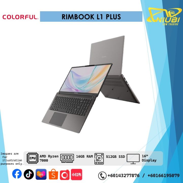 [Brand New] Colorful Rimbook L1 Plus CR70016512W-S-K1AG Laptop | Lazada Malaysia