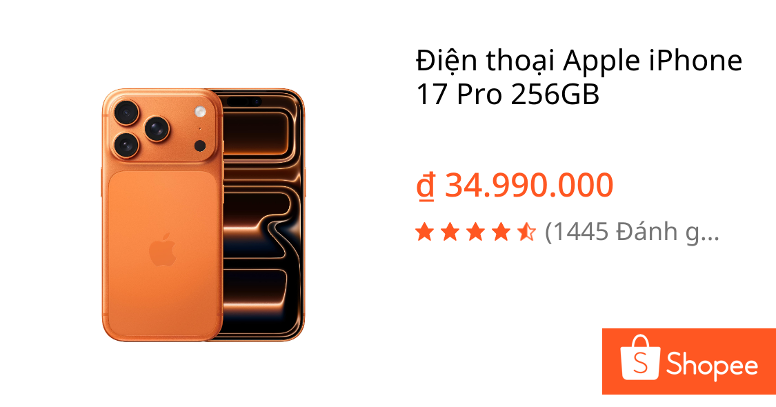 Điện thoại Apple iPhone 17 Pro 256GB | Shopee Việt Nam