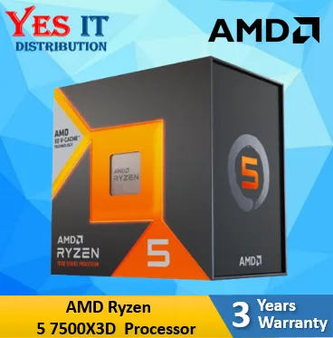 AMD Ryzen 5 7500X3D / Ryzen 9 7900X3D / 7950X3D / 9950X/ 9900X / 9900X3D / 9950X3D // RYZEN 7 9850X3D / 7800X3D / 9600X / 9700X / 9800X3D (TRAY NO BOX) AM5 Processor