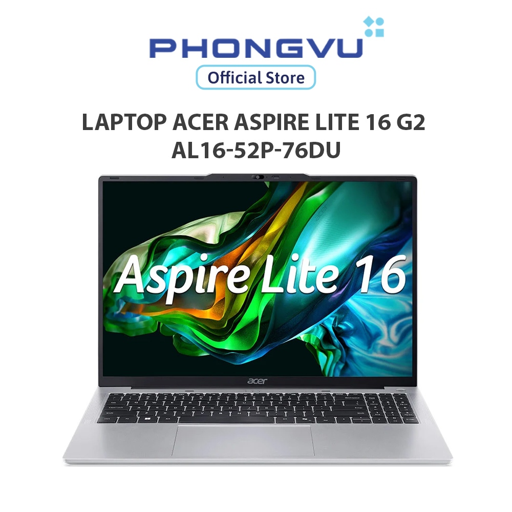 Laptop Acer Aspire Lite 16 G2 AL16-52P-76DU (i7-1355U/ Onboard graphics/ 16GB/ 512GB/ Windows 11) - Bảo hành 12 tháng | Shopee Việt Nam