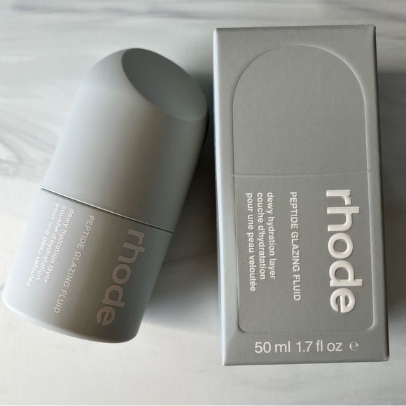Rhode Peptide Glazing Fluid Dewy Hydration Primer Base Light Gel Serum Makeup Niacinamide Hyaluronic Brightening Oil | Lazada Malaysia