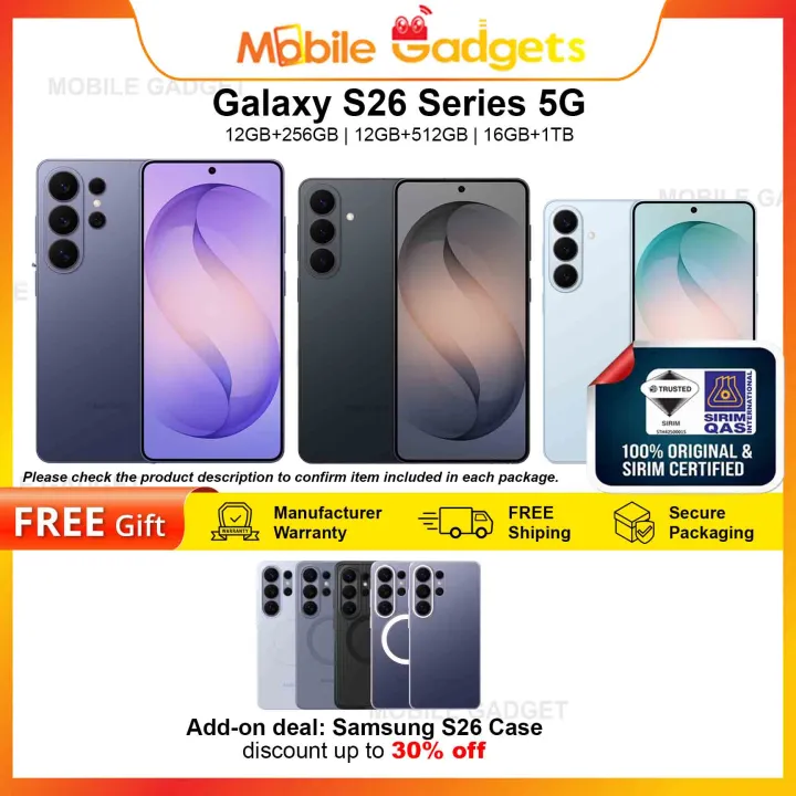 [READY STOCK] Samsung Galaxy S26 Ultra / Galaxy S26+ / Galaxy S26 5G | Original Malaysia New Set
