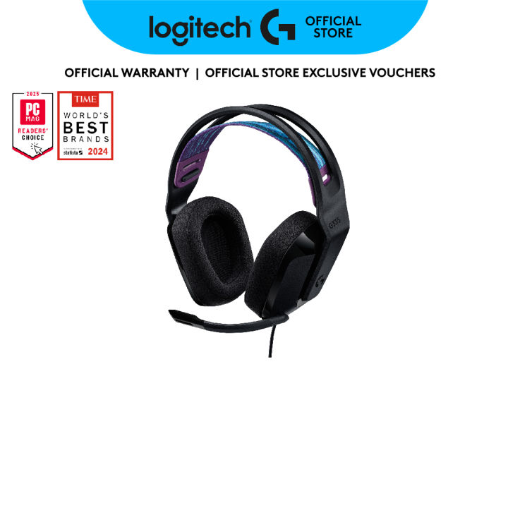 Logitech G335 Wired Gaming Headset with Microphone, 3.5mm Audio Jack, Comfortable Memory Foam Earpads, Lightweight, Compatible with PC, PlayStation, Xbox, Nintendo Switch | Lazada Malaysia