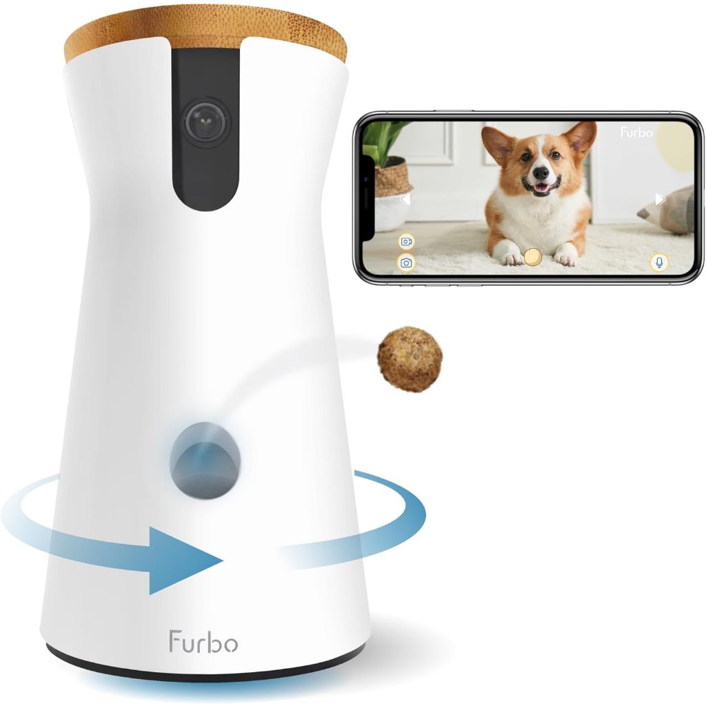 Furbo 360° Rotating Dog Camera Treat Dispenser (1080p FHD, Color Night Vision 2-Way Audio Speaker, Barking Alerts) | Shopee Malaysia