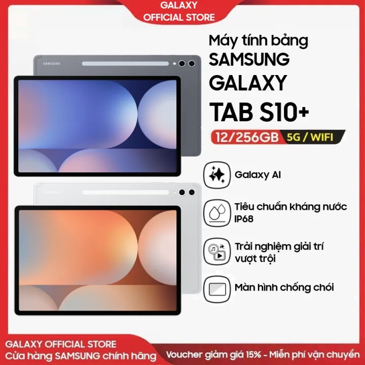 Tab S10 Plus - Máy tính bảng Samsung Galaxy Tab S10+ 12/256gb Wifi/5G - Hàng chính hãng New nguyên seal | Lazada Việt Nam