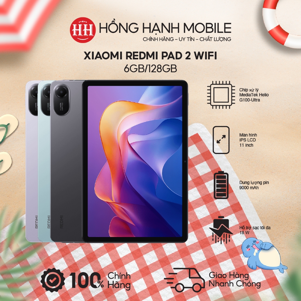 Máy Tính Bảng Xiaomi Redmi Pad 2 Wifi 6GB/128GB - Hàng Chính Hãng | Shopee Việt Nam