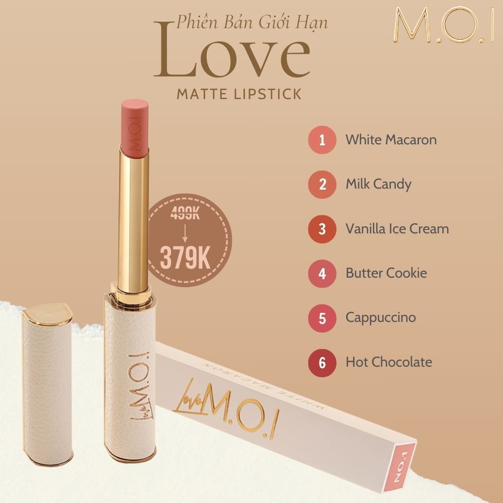 [Date T8/2026] Son Môi Sáp Cao Cấp Love M.O.I Matte Lipstick 2.2g | Shopee Việt Nam