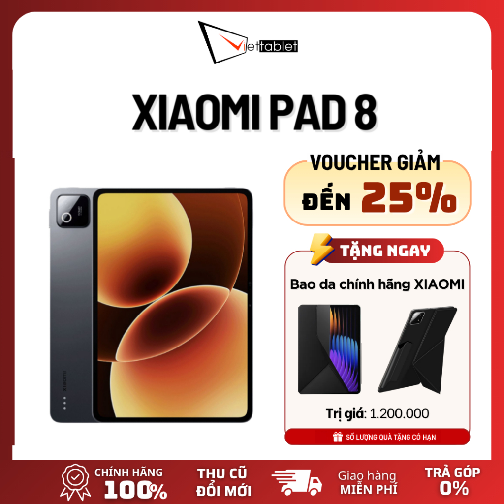 [TẶNG BAO DA] Máy Tính Bảng Xiaomi Pad 8 (8GB - 128GB) - Hàng Chính Hãng, Nguyên Seal | Shopee Việt Nam