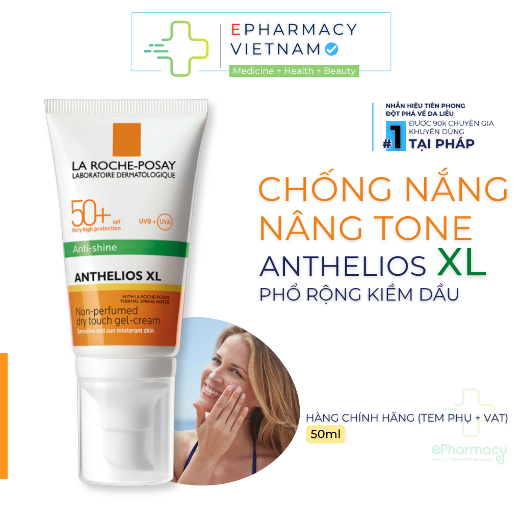 Kem Chống Nắng LA ROCHE-POSAY Anthelios SPF50+ PA++++ Cho Da Dầu 50ml | Shopee Việt Nam