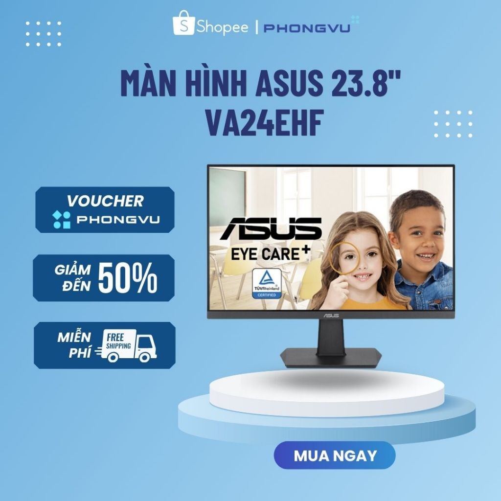 Màn hình LCD Asus 23.8" VA24EHF (1920 x 1080/ IPS/ 100Hz/ 1ms MPRT ) - Bảo hành 36 tháng | Shopee Việt Nam