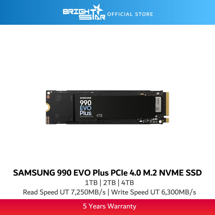SAMSUNG 990 EVO Plus PCIe 4.0 M.2 NVMe SSD - 1TB/2TB/4TB | Lazada Malaysia