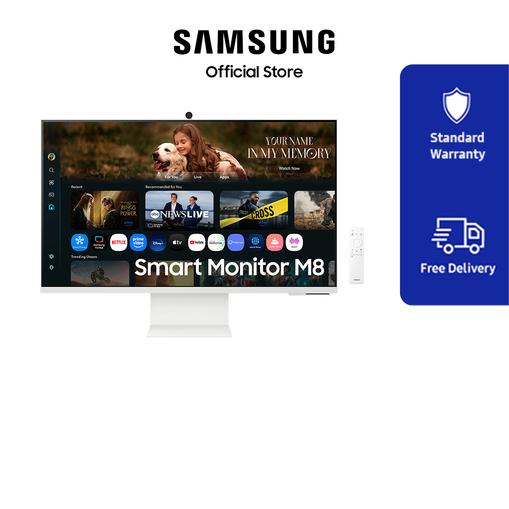 Samsung 32" Smart Monitor M8 M80F 4K Samsung Vision AI | LS32FM803UEXXS | Shopee Malaysia