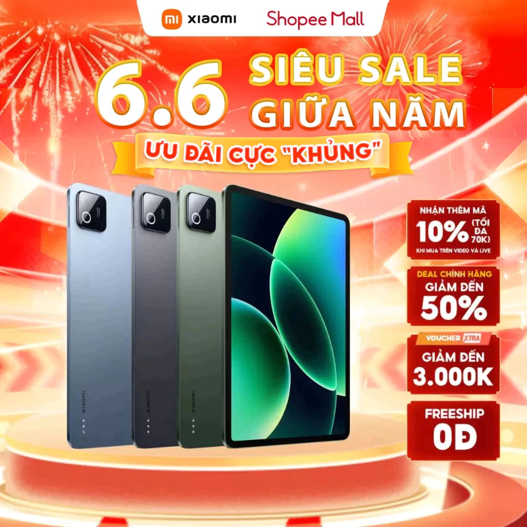 Máy Tính Bảng Xiaomi Pad 8 Pro (8+128GB|8+256GB) | Pin 9200mAh (typ) | Màn hình 3.2K 144Hz | Bảo Hành 18 Tháng | Shopee Việt Nam