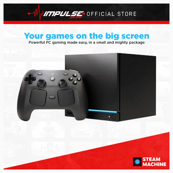 Steam Machine (Powerful PC gaming made easy, in a small and mighty package) 512GB w/ Controller | Shopee Malaysia