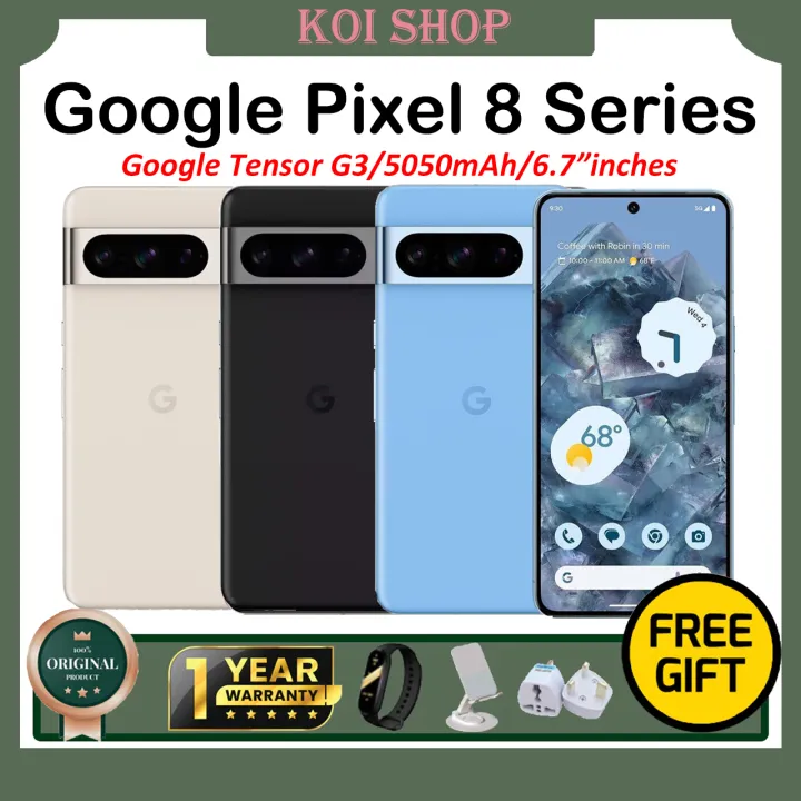 【US Version】Google Pixel 8 Pro Smartphone/Google Pixel 8 Phone/Google Pixel 8a Phone/Google Tensor G3/5050mAh/6.7”inches 120Hz LTPO OLED Screen/Google Phone