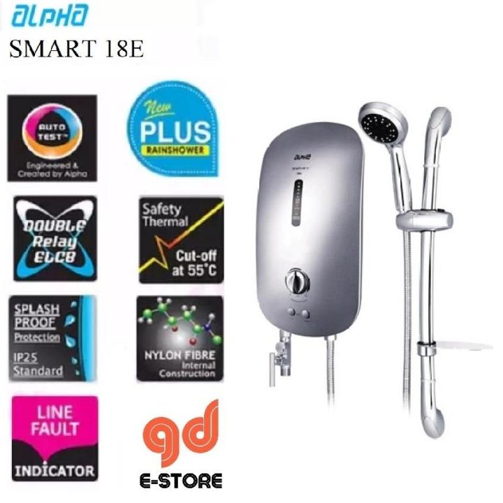 Alpha Water Heater SMART 18E Silver | Lazada Malaysia