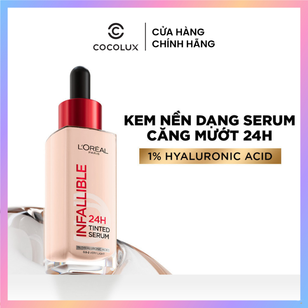 Kem Nền L'Oreal Paris Infallible 24H Tinted Serum Kem Nền Dạng Serum 24h Căng Mướt Tự Nhiên | Shopee Việt Nam