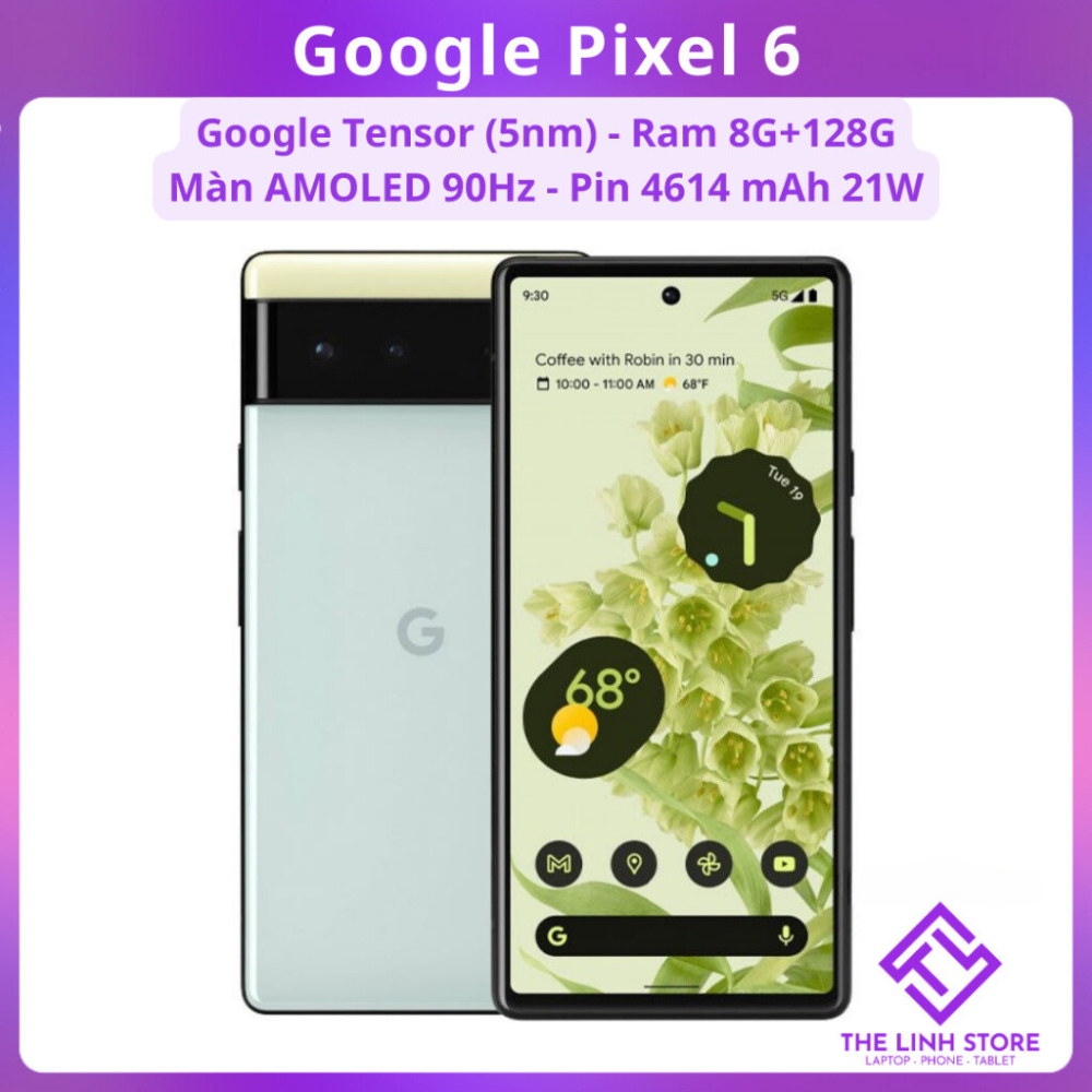 Điện thoại Google Pixel 6 màn AMOLED 90Hz - Google Tensor 8G 128G | Shopee Việt Nam