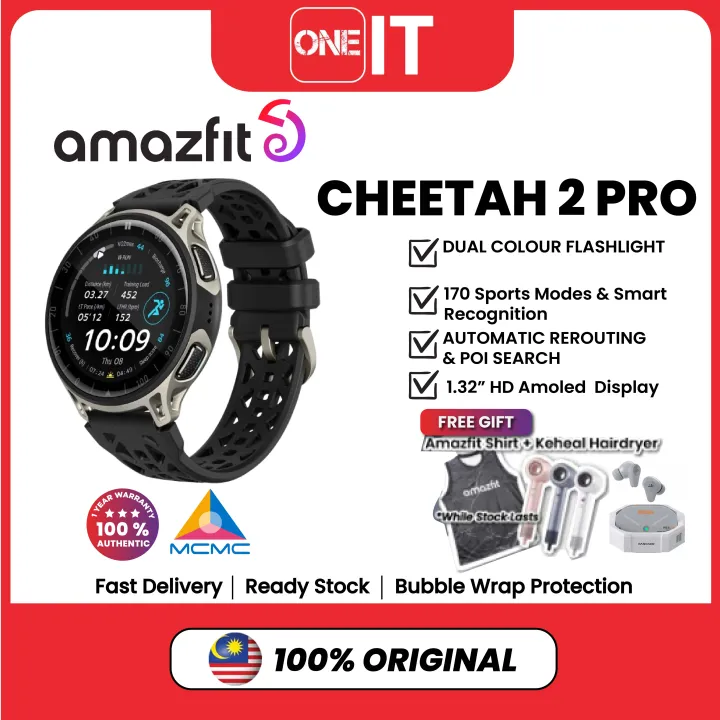 Amazfit CHEETAH 2 PRO /Cheetah Running Smart Watch Official Amazfit Malaysia Warranty 1 YEAR